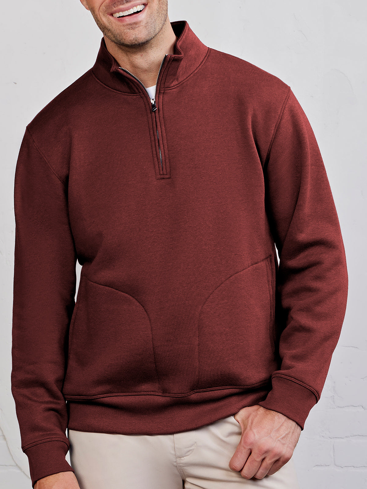 Legacy Heavyweight 1/4 Zip Fleece Jacket for Men | Soft Bamboo & Cotton Blend 0