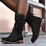 Marcella | Women’s Mid-Calf Lace-Up Boots