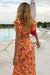 Maxie | Sleeveless Ruffle Strap V-Neck Dress