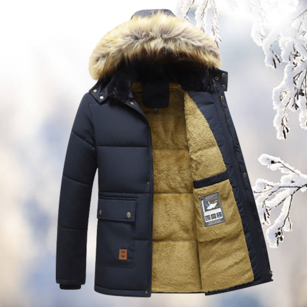 Men's Insulated Parka Jacket with Adjustable Fur Hood | Best Winter Jacket for Men 2