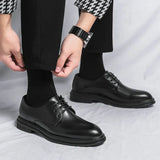 Darian | Men’s High-Shine Black Derby Shoes