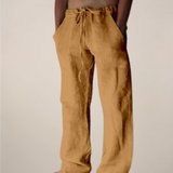 Lazaro | Men’s Relaxed Fit Linen Blend Trousers