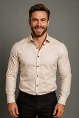 Nevan | Men’s Long-Sleeved Structured Shirt