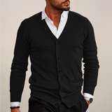 Alvier | Men’s V-Neck Button-Up Cardigan
