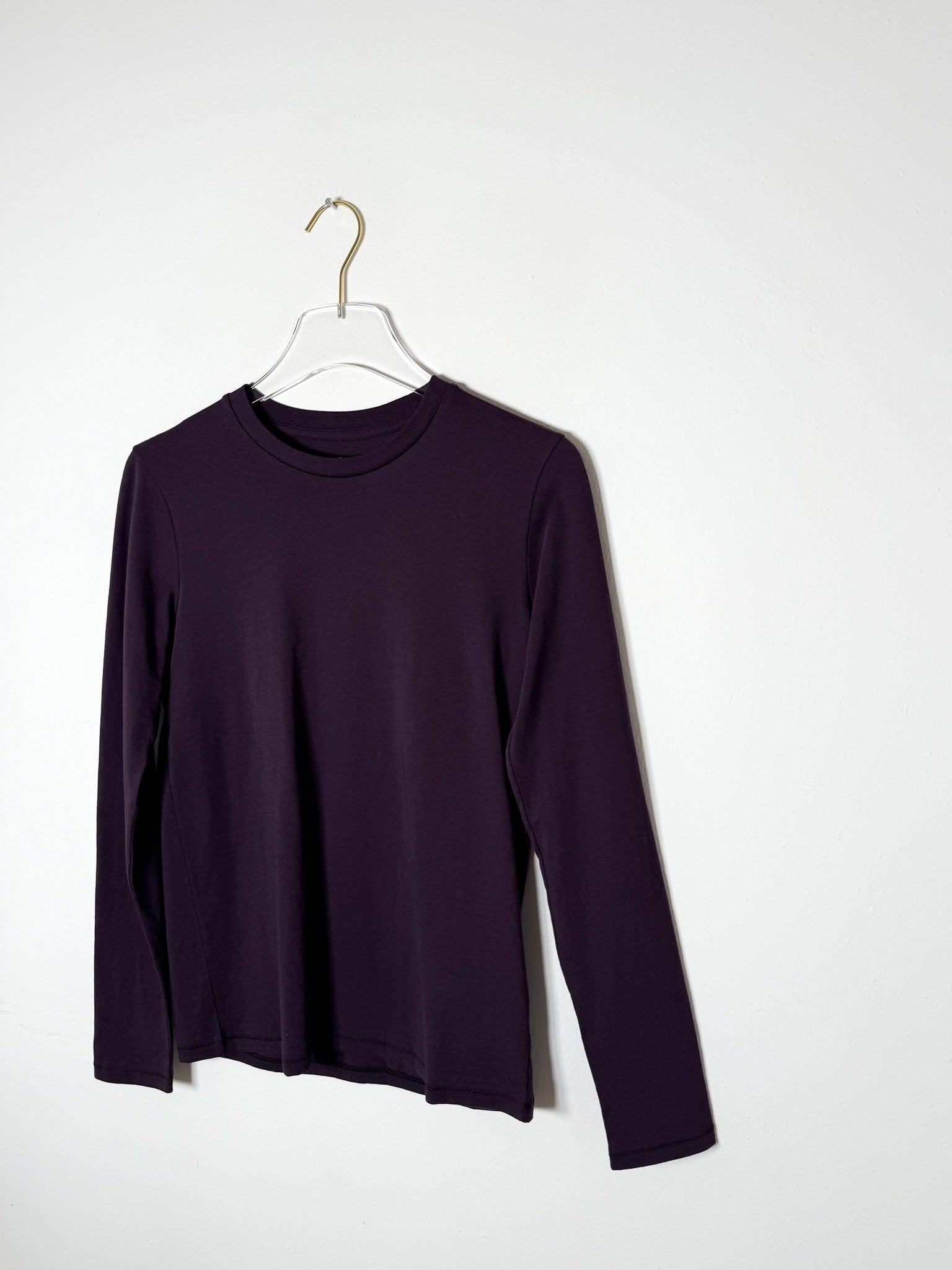 Mini Boy T-Shirt in Deep Purple | Long Sleeve Cotton Comfort 1