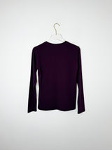 Mini Boy T-Shirt in Deep Purple | Long Sleeve Cotton Comfort 3