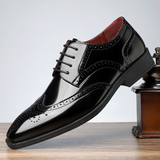 Montclair | Men’s Patent Leather Brogue Dress Shoes