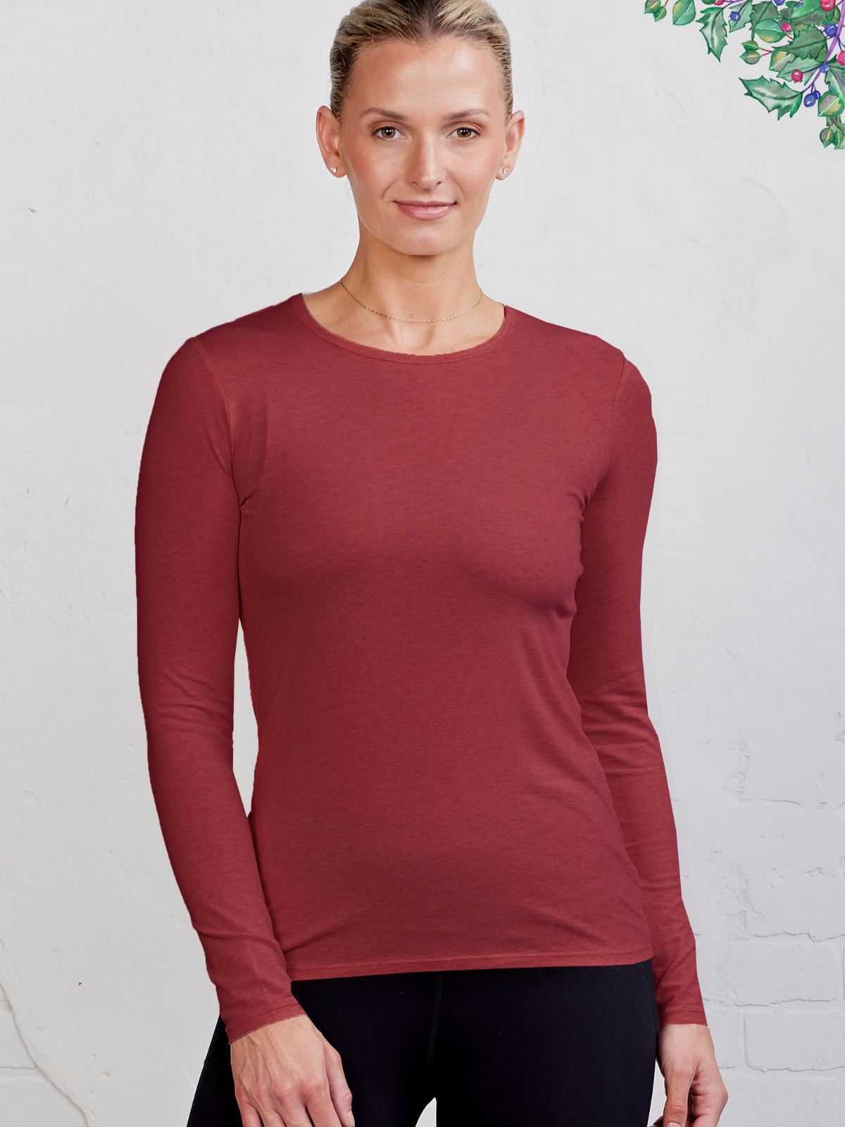 NOLA Women's Long Sleeve Gym Top | Moisture-Wicking Activewear for Workouts & Casual Wear 1