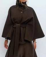Norella | Women’s Funnel Neck Cape Coat