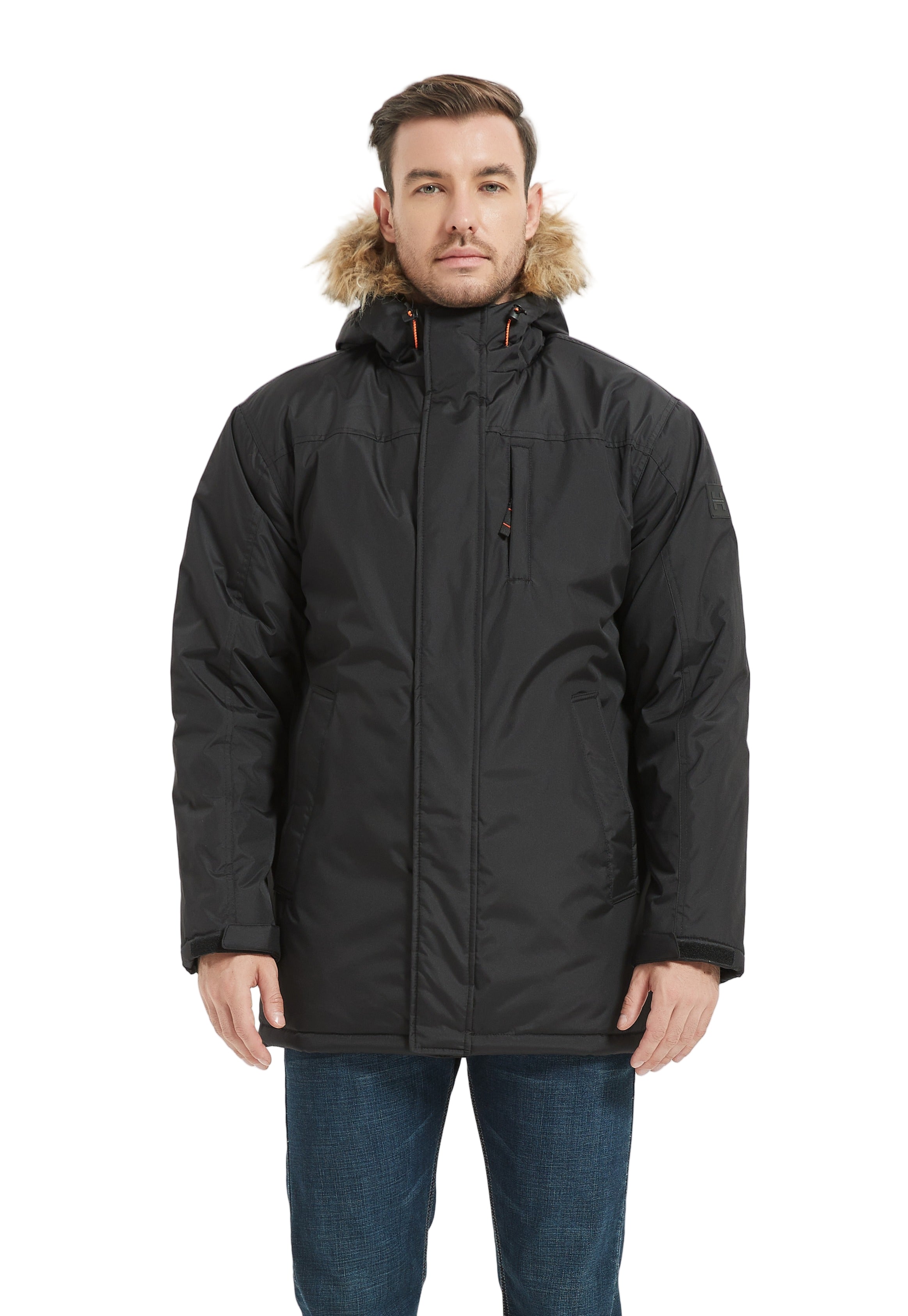 North Woods Heavyweight Snorkel Parka Jacket for Men and Women - Wind and Water Resistant with Faux Fur Trim 0