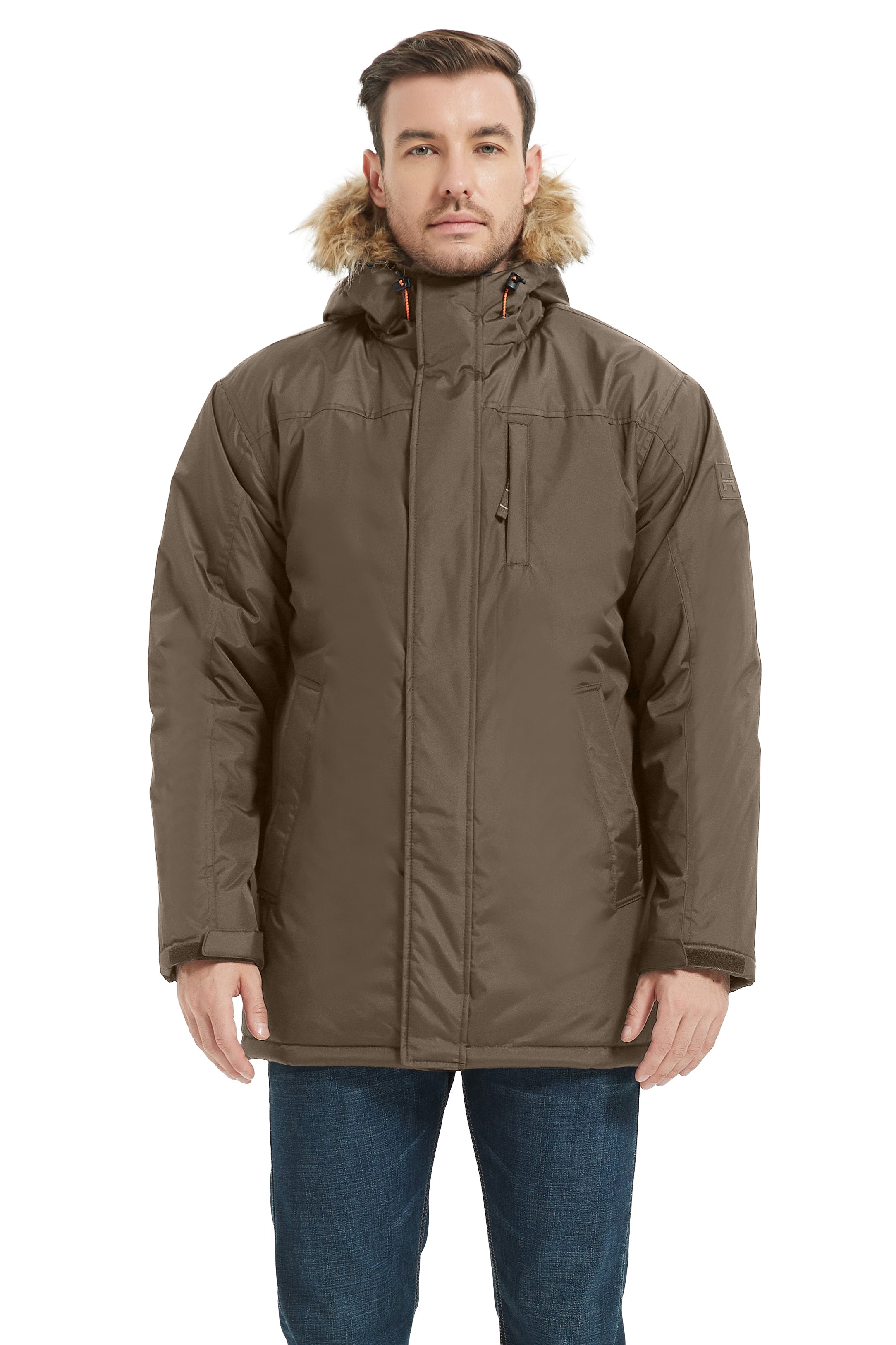 North Woods Heavyweight Snorkel Parka Jacket for Men and Women - Wind and Water Resistant with Faux Fur Trim 10
