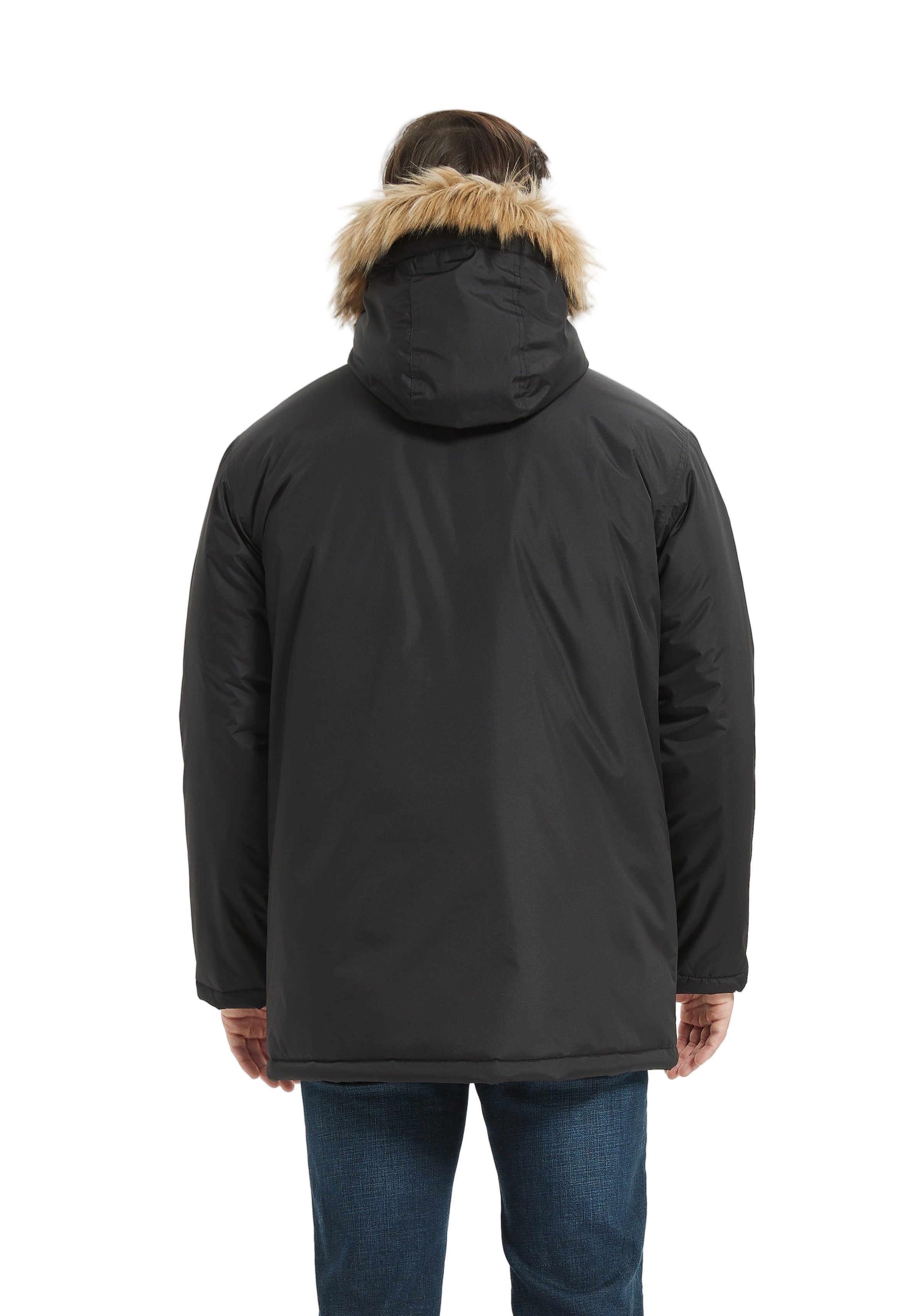 North Woods Heavyweight Snorkel Parka Jacket for Men and Women - Wind and Water Resistant with Faux Fur Trim 5
