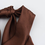 Mocha | Women’s Halter Midi Dress