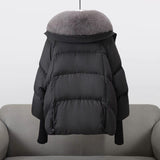 Oslo | Women's Black Puffer Jacket with Adjustable Hood for Winter Coats 2
