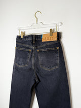 Ozon Black Sculpture | Cropped Barrel Men's Jeans in Washed Black 2