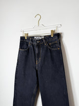 Ozon Black Sculpture | Cropped Barrel Men's Jeans in Washed Black 4