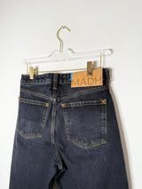 Ozon Black Sculpture | Cropped Barrel Men's Jeans in Washed Black 5