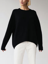 Rienah | Women’s Oversized Crewneck Knit Sweater