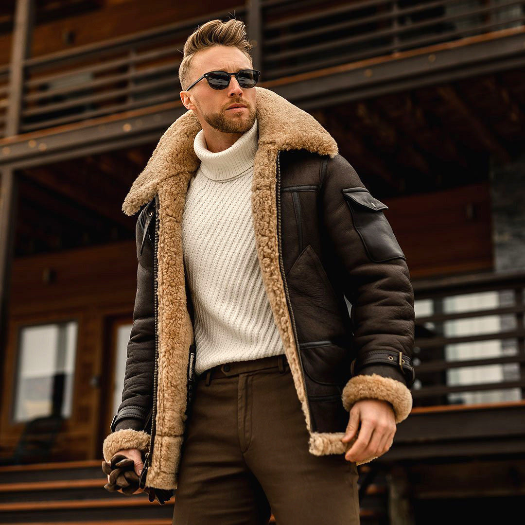 Rubert | Men’s Shearling Aviator Jacket – Bobtasia