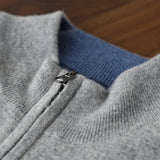 Binnie | Men’s Luxury Cashmere Zip-Up Jacket