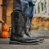 Arvian | Men’s Embroidered Mid-Calf Boots