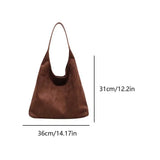 Veloura | Minimalist Suede Hobo Shoulder Bag