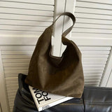 Veloura | Minimalist Suede Hobo Shoulder Bag
