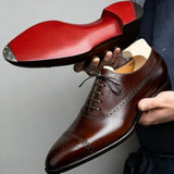 Seth | Men’s Premium Leather Cap-Toe Brogues