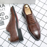Seth | Men’s Premium Leather Cap-Toe Brogues