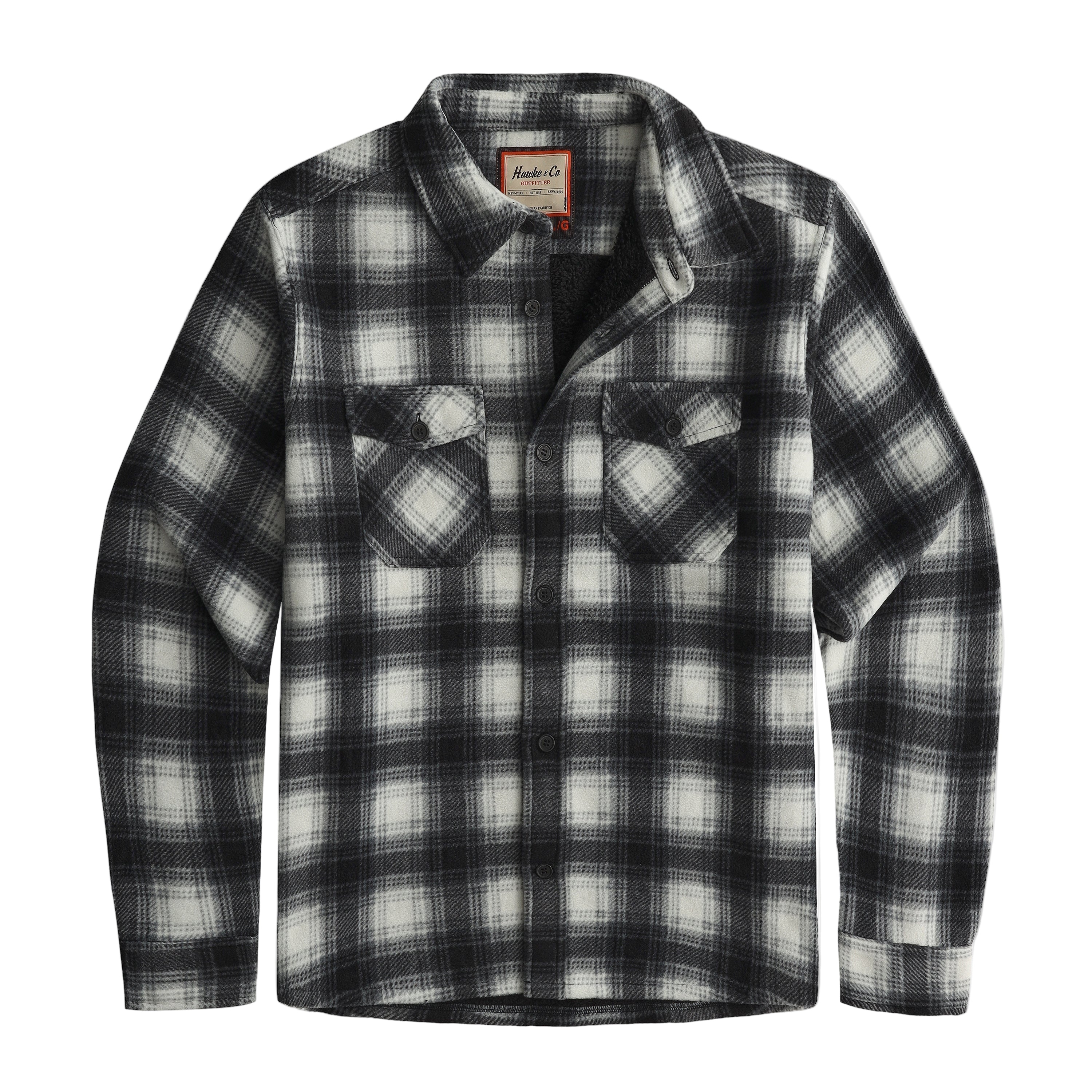 Sherpa Lined Overshirt Jacket for Men and Women | Cozy Brushed Fleece Layering Piece 12