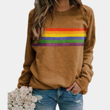 Susan | Women’s Rainbow Stripe Sweatshirt