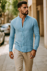 Taviero | Men’s 3/4 Sleeve Relaxed Shirt