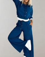 Krystalyn | Women’s Two-Piece Cropped Hoodie Tracksuit Set