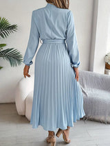 Elorah | Women’s Long-Sleeve Pleated Midi Dress