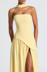 Lovie | Women’s Strapless Asymmetric Maxi Dress