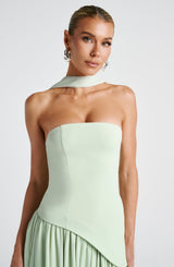 Lovie | Women’s Strapless Asymmetric Maxi Dress