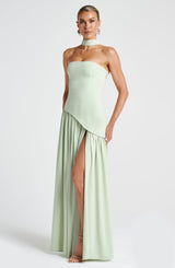 Lovie | Women’s Strapless Asymmetric Maxi Dress