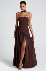 Lovie | Women’s Strapless Asymmetric Maxi Dress