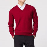 Casharo | Men’s Luxury Cashmere V-Neck Sweater