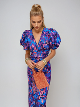 Dianna | Women’s Puff Sleeve Printed Dress