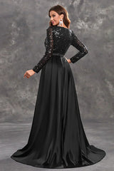 Seriana | Women’s Sequined Bodice Evening Dress with Flowing Skirt