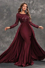 Seriana | Women’s Sequined Bodice Evening Dress with Flowing Skirt