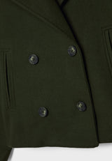 Ameline | Women’s Double-Breasted Cropped Jacket