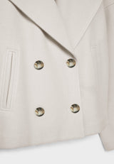 Ameline | Women’s Double-Breasted Cropped Jacket