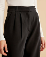 Movia | Women’s High Waist Pleated Leg Trousers
