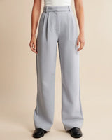 Movia | Women’s High Waist Pleated Leg Trousers
