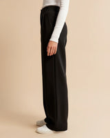 Movia | Women’s High Waist Pleated Leg Trousers